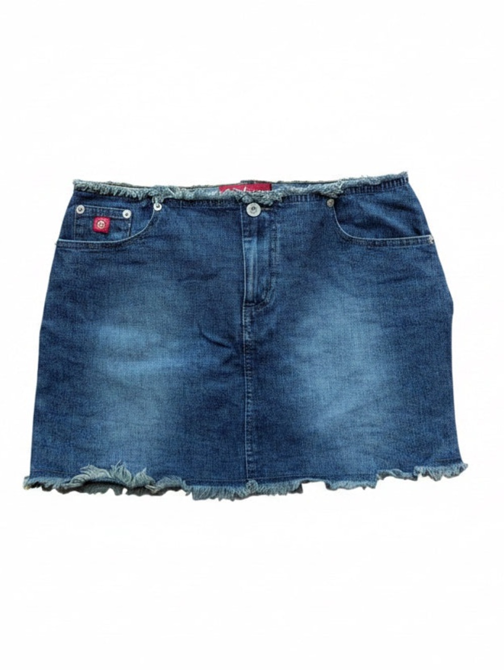 Vintage Y2K BILLABONG JEANS Deconstructed Frayed Denim Miniskirt